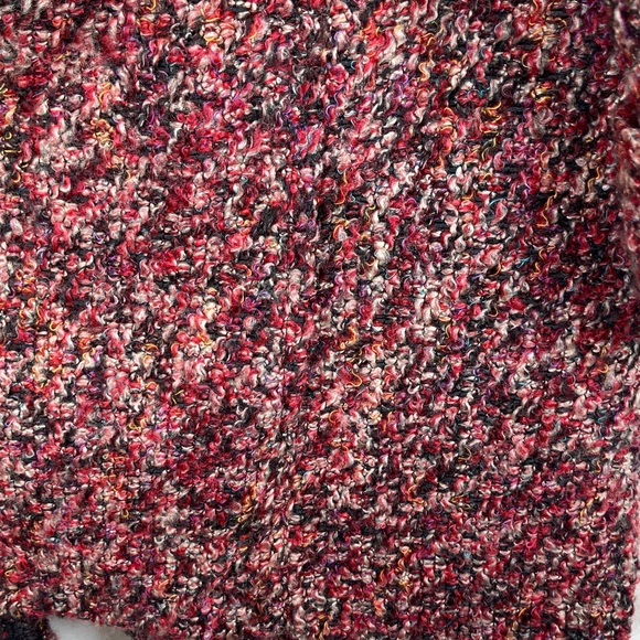 VTG Lori of California Women's Pink Red Multi-Color Bouclé Tweed Blazer Jacket - Picture 6 of 13